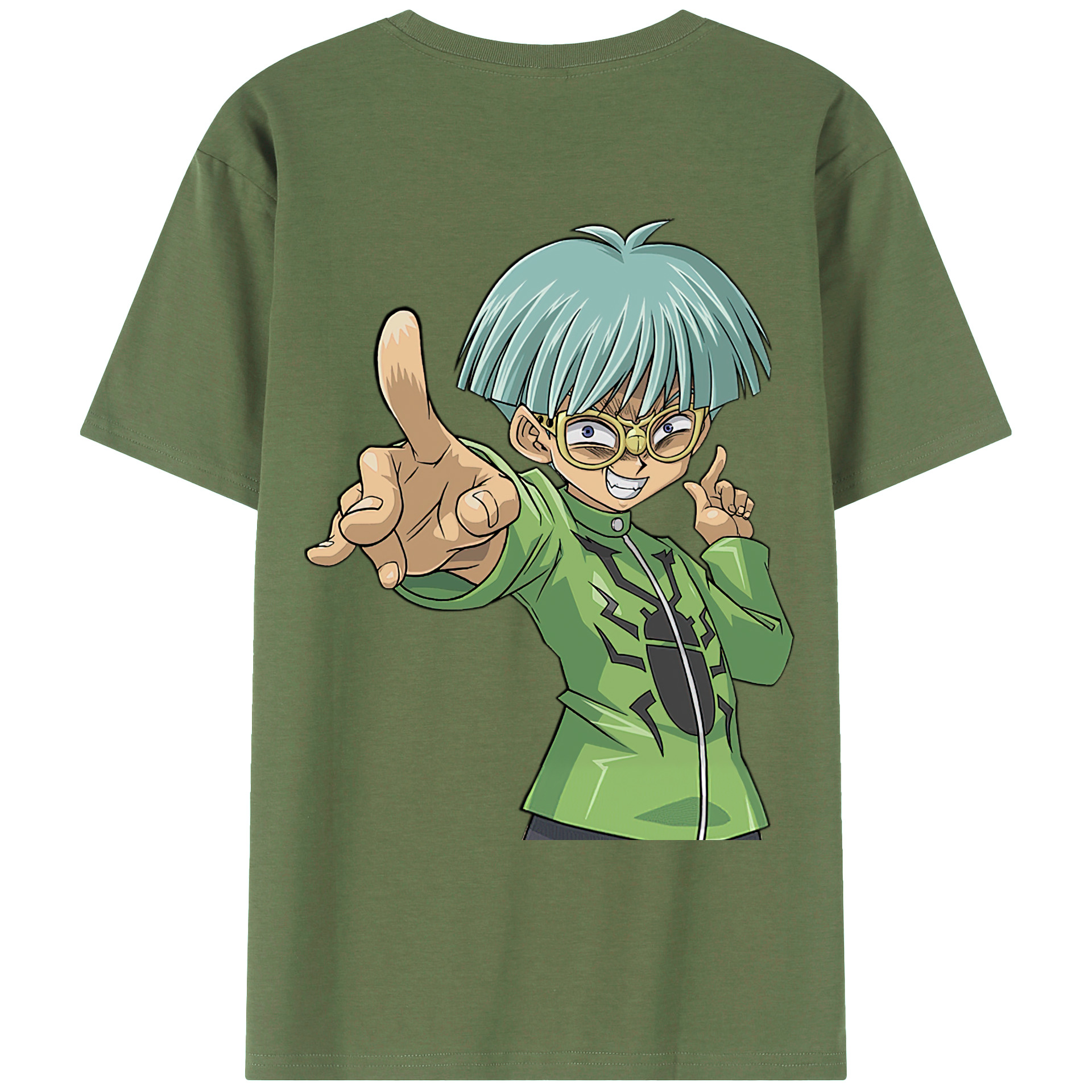 （画像用） 遊☆戯☆王 Yu-Gi-Oh! 綿100％ メンズ半袖Tシャツ（バックプリント） 通気性